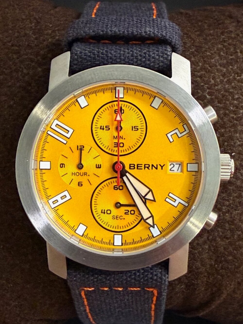 BERNY-Men Quartz Chronograph Field Watch-2806M